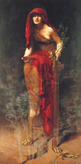 John Maler Collier Priestess of Delphi oil painting image